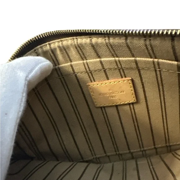 Louis Vuitton Brown Monogram Neverfull Pouch Wristlet - Picture 6 of 14